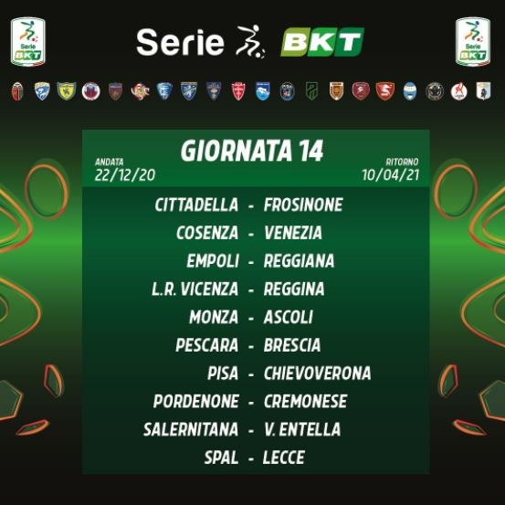 calendario Serie B